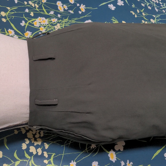 Vintage Armani Suit Jacket & Skirt Small Green Bergdorf Goodman Milano - Picture 6 of 13